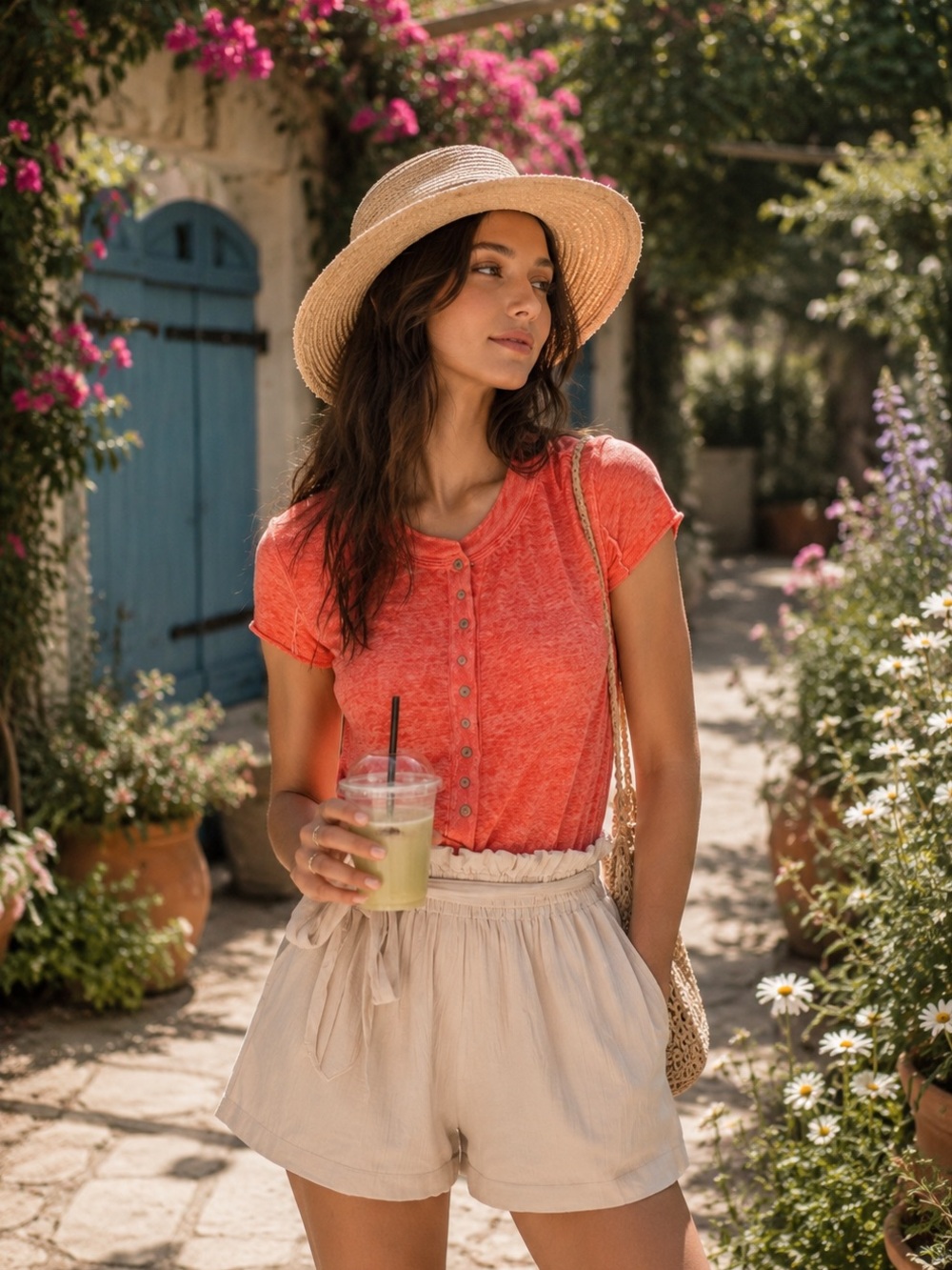 🇺🇸FIRM PRICE🇺🇸Free people Kia Henley T-shirt